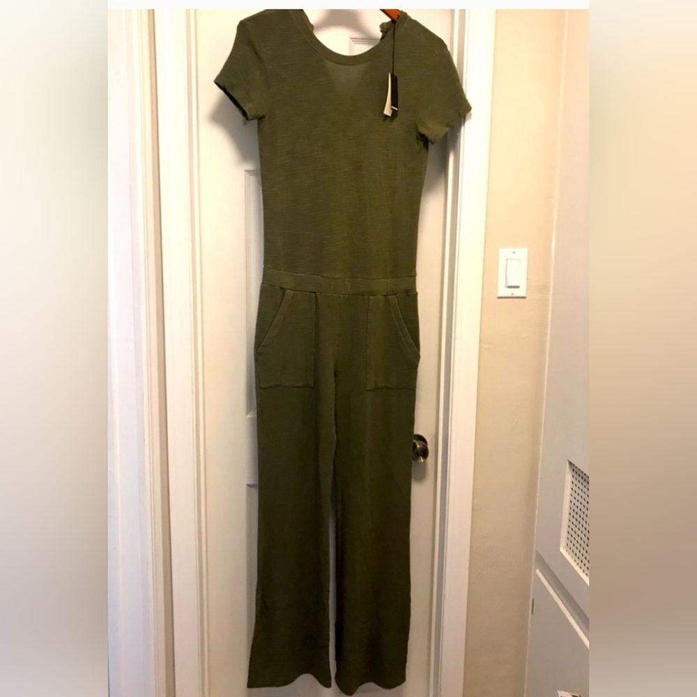 Monrow Hunter Green Jumpsuit